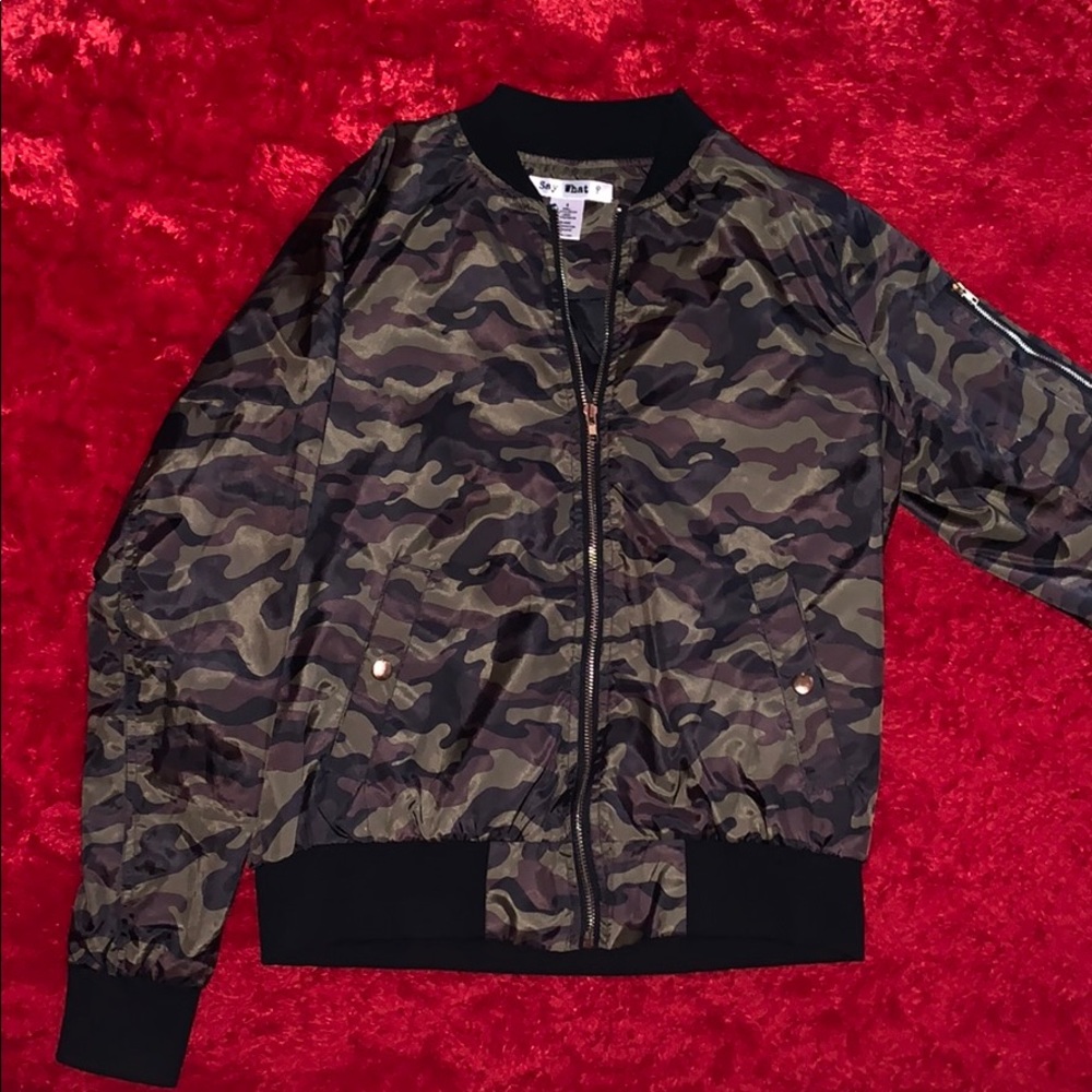 Camo Windbreaker